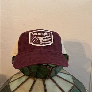 Wrangler Unisex Maroon Mesh Hat